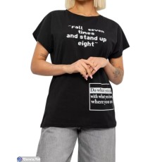 Футболка жіноча на літо (4 шт. р.сетка L-XL) чорний  "Masari"