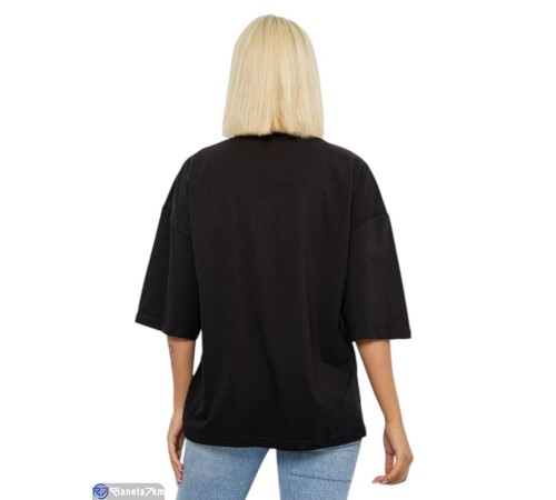 Футболка жіноча на літо (4 шт. р.сетка L-XL) чорний  "Masari"