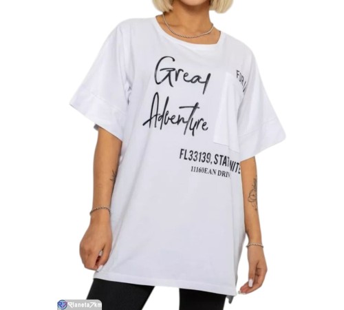 Футболка жіноча на літо (4 шт. р.сетка 4XL-5XL) білий  "Masari"