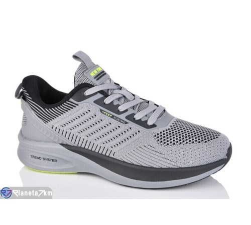 Кросівки чоловічі на літо (8 пар р.41-46) сірий  "Bocelli"