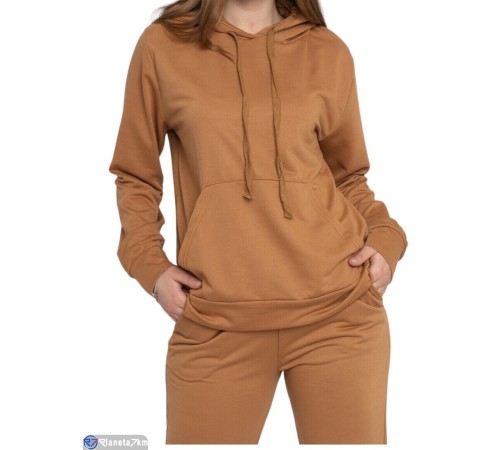 Спортивний костюм жіночий на весну/осінь (4 шт. р.сетка M-2XL) коричневий  "Masari"