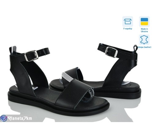 Босоніжки жіночі на літо (6 пар р.36-40) чорний  "Linda"