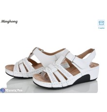 Босоніжки жіночі на літо (8 пар р.36-41) білий  "HORSE"