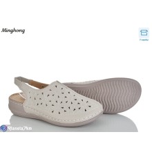 Босоніжки жіночі на літо (8 пар р.37-42) бежевий  "HORSE"