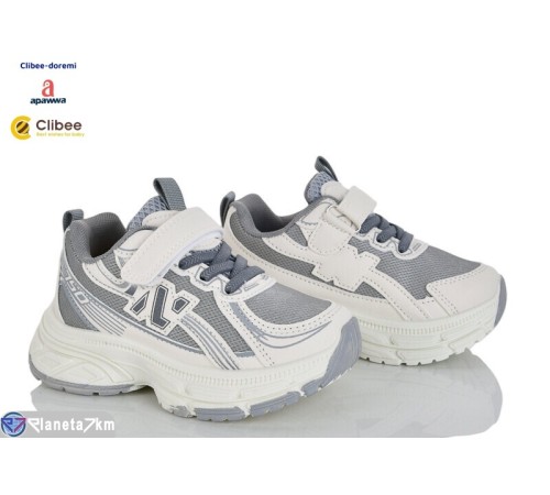 Дитячі кросівки на весну/осінь (6 пар р.26-31) сірий  "BELIES-D"