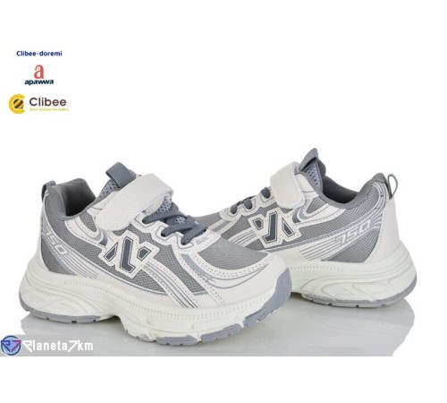 Дитячі кросівки на весну/осінь (6 пар р.32-37) сірий  "BELIES-D"