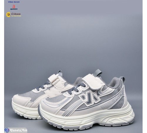 Дитячі кросівки на весну/осінь (6 пар р.32-37) сірий  "BELIES-D"