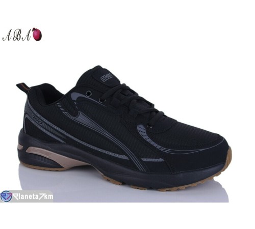 Кросівки чоловічі на весну/осінь (8 пар р.41-46) чорний  "Aba"