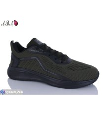 Кросівки чоловічі на літо (8 пар р.41-45) зелений  "Aba"