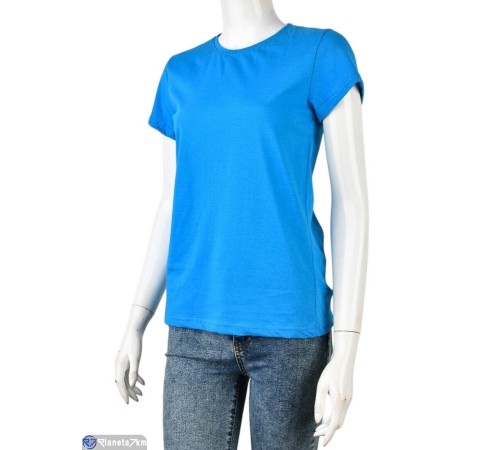 Футболка жіноча на літо (4 шт. р.сетка S-XL) синій  "Danko"
