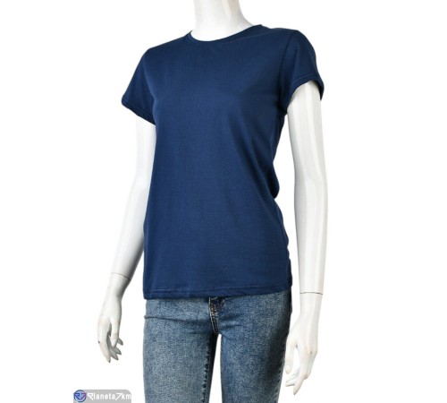 Футболка жіноча на літо (4 шт. р.сетка S-XL) синій  "Danko"