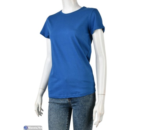 Футболка жіноча на літо (4 шт. р.сетка S-XL) синій  "Danko"