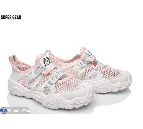 Дитячі кросівки на літо (12 пар р.31-36) рожевий  "Super Gear"