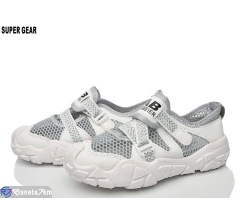 Дитячі кросівки на літо (12 пар р.29-34) сірий  "Super Gear"