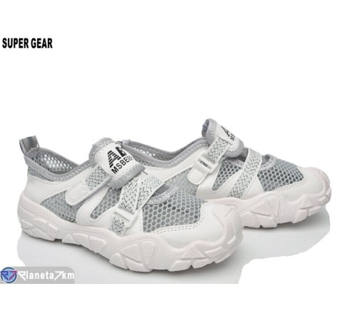 Дитячі кросівки на літо (12 пар р.31-36) сірий  "Super Gear"
