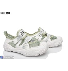 Дитячі кросівки на літо (12 пар р.29-34) зелений  "Super Gear"
