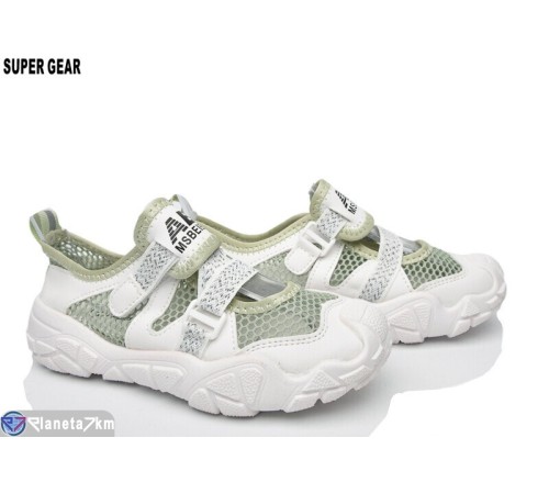 Дитячі кросівки на літо (12 пар р.29-34) зелений  "Super Gear"