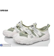 Дитячі кросівки на літо (12 пар р.31-36) зелений  "Super Gear"