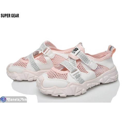 Дитячі кросівки на літо (12 пар р.26-31) рожевий  "Super Gear"