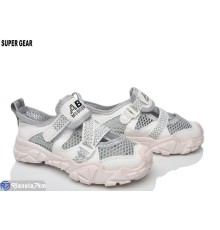 Дитячі кросівки на літо (12 пар р.26-31) сірий  "Super Gear"