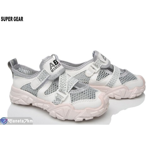 Дитячі кросівки на літо (12 пар р.26-31) сірий  "Super Gear"