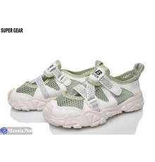 Дитячі кросівки на літо (12 пар р.26-31) зелений  "Super Gear"