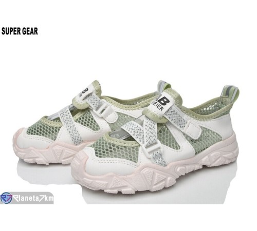 Дитячі кросівки на літо (12 пар р.26-31) зелений  "Super Gear"