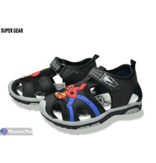 Сандалі дитячі на літо (10 пар р.21-25) чорний  "Super Gear"