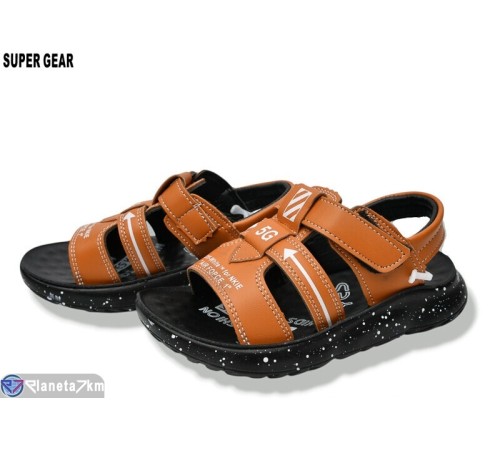Сандалі дитячі на літо (6 пар р.26-31) коричневий  "Super Gear"