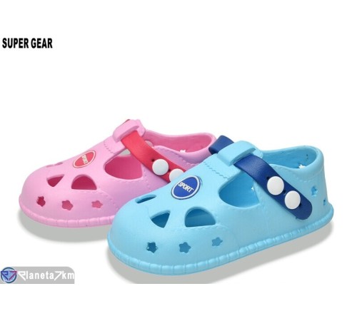 Кроки дитячі на літо (12 пар р.24-29) мікс  "Super Gear"