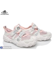 Дитячі кросівки на літо (12 пар р.31-36) рожевий  "Jibukang"