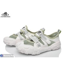 Дитячі кросівки на літо (12 пар р.31-36) зелений  "Jibukang"