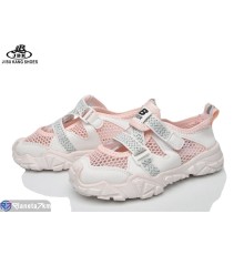 Дитячі кросівки на літо (12 пар р.26-31) рожевий  "Jibukang"