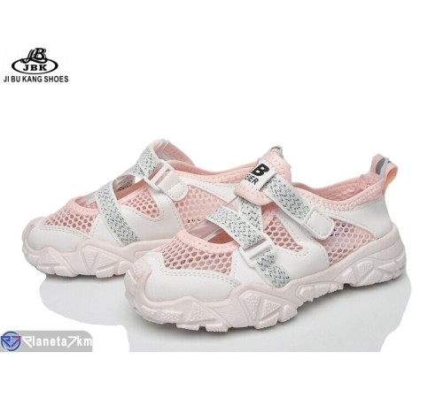 Дитячі кросівки на літо (12 пар р.26-31) рожевий  "Jibukang"