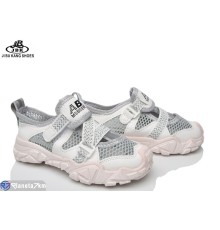 Дитячі кросівки на літо (12 пар р.26-31) сірий  "Jibukang"