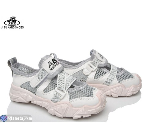 Дитячі кросівки на літо (12 пар р.26-31) сірий  "Jibukang"