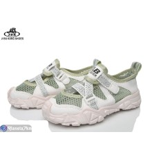 Дитячі кросівки на літо (12 пар р.26-31) зелений  "Jibukang"