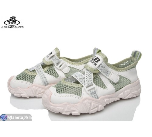 Дитячі кросівки на літо (12 пар р.26-31) зелений  "Jibukang"