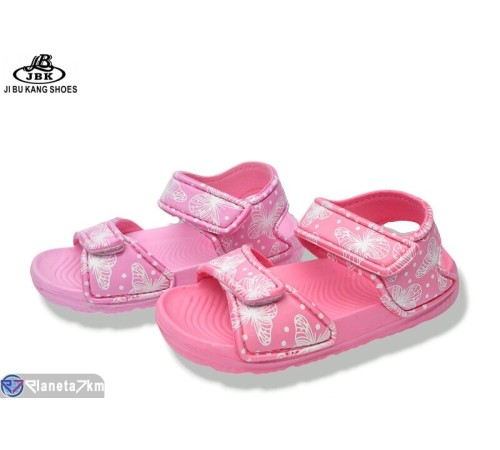 Дитячі босоніжки на літо (12 пар р.19-24) рожевий  "Jibukang"