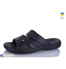 Шлепки чоловічі на літо (6 пар р.41-46) чорний  "Melinda"