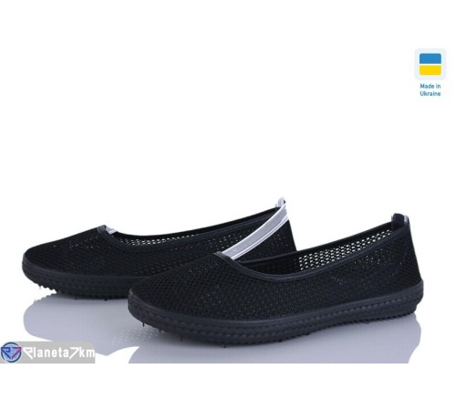 Туфлі жіночі на літо (8 пар р.37-42) чорний  "OLLA"