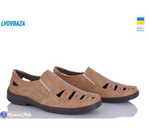 Туфлі чоловічі на літо (8 пар р.40-45) бежевий  "LEOBAZA"