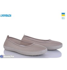 Балетки жіночі на літо (8 пар р.37-42) бежевий  "LEOBAZA"