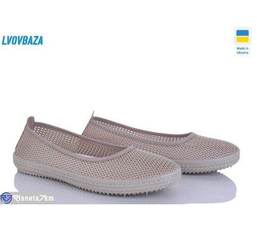 Балетки жіночі на літо (8 пар р.37-42) бежевий  "LEOBAZA"