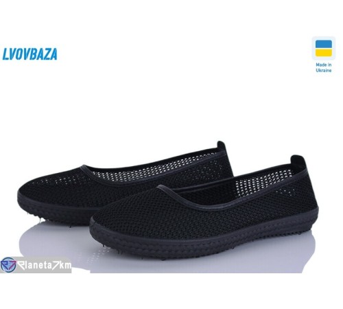 Балетки жіночі на літо (8 пар р.37-42) чорний  "LEOBAZA"