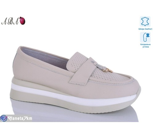 Туфлі жіночі на весну/осінь (8 пар р.36-41) бежевий  "Aba"