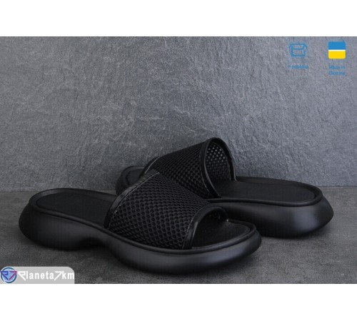 Шлепки жіночі на літо (6 пар р.36-40) чорний  "Linda"