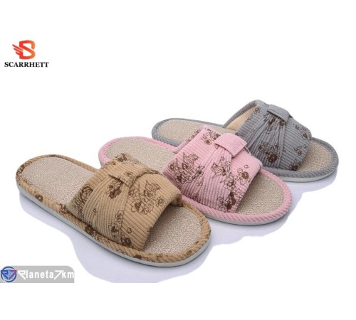 Тапки жіночі на весну/осінь (12 пар р.36-41) мікс  "SCARRHETT"