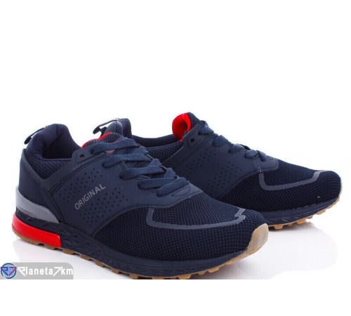 Кросівки чоловічі на весну/осінь (8 пар р.41-46) синій  "DEVER"