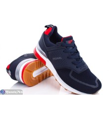 Кросівки чоловічі на весну/осінь (8 пар р.41-46) синій  "DEVER"